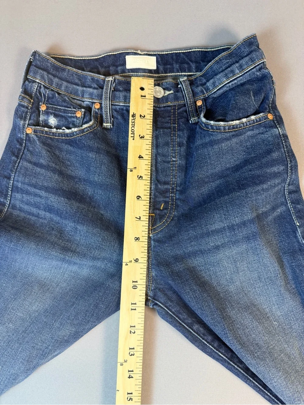 MOTHER The Huffy Flood Jean Dirty Mary Size 25